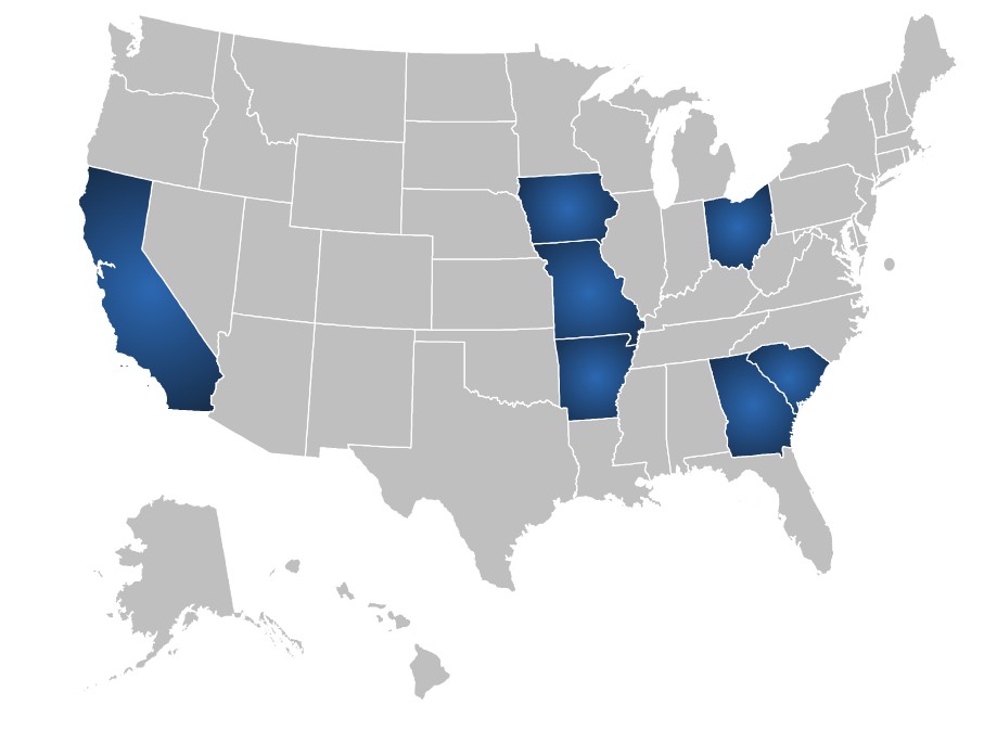 Map - State Level Master Contracts